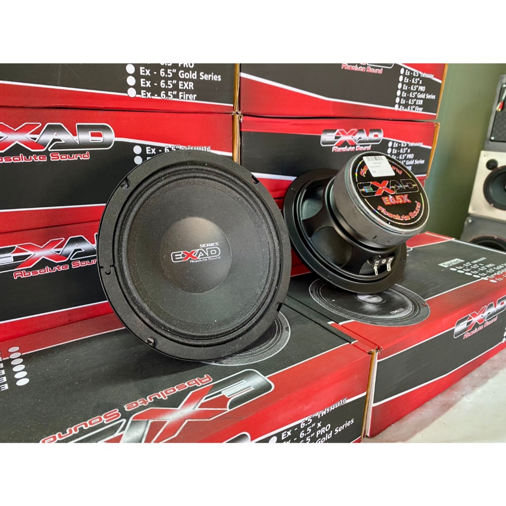 ลำโพง EXAD SERIES รุ่น E6.5X 6.5”MID-RANGE 300W. 96DB แนวสนุกสนานเร้าใจ ราคาคู่ละ