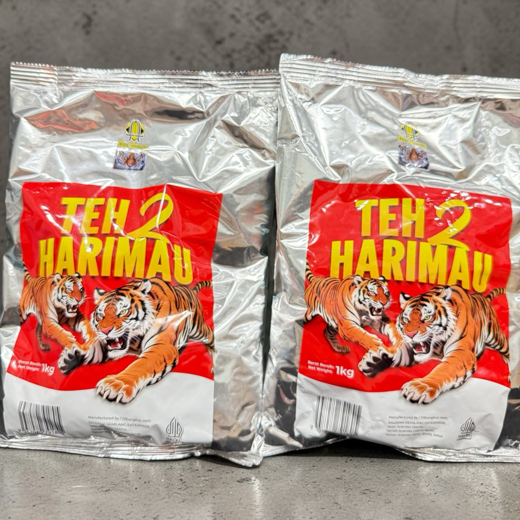 ชาตราเสือ2ตัว TEH2 HARIMAU ชาเกรดA หอมเข้มอร่อย