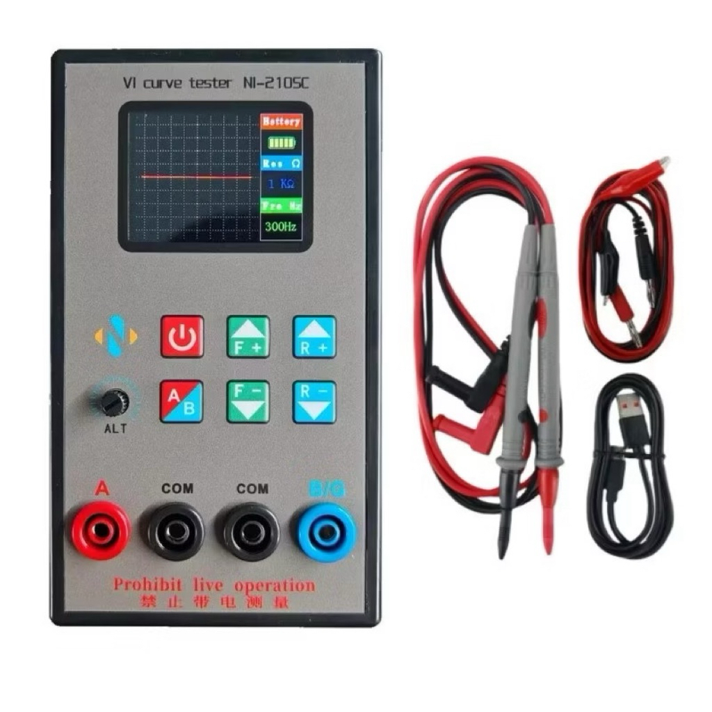 NI-210SC Component tester หรือ  VI Curve Tester 2CH  แบบพกพา แบตในตัว