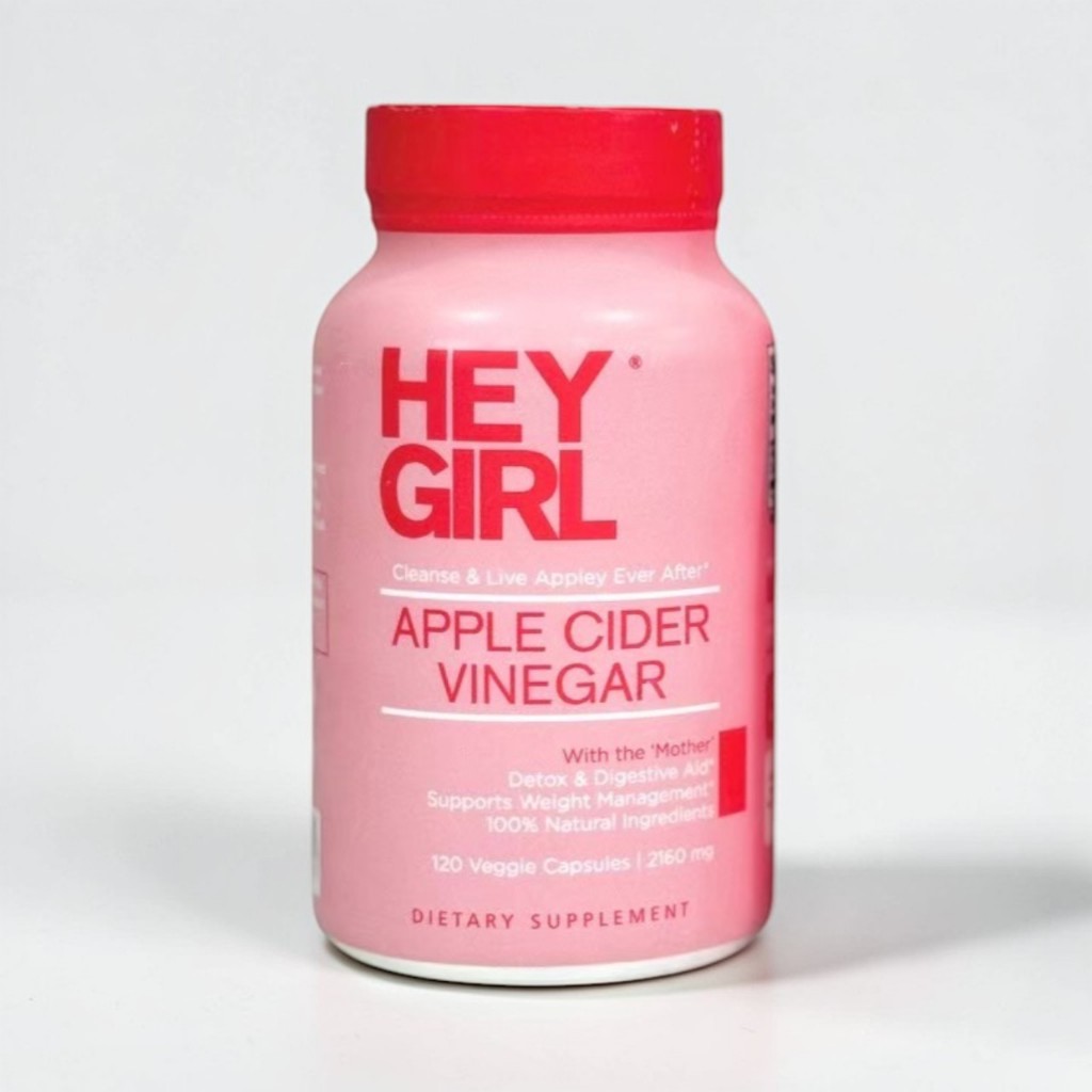 Apple cider vinegar Hey girl ขนาด 2160mg จำนวน 120 แคปซูล