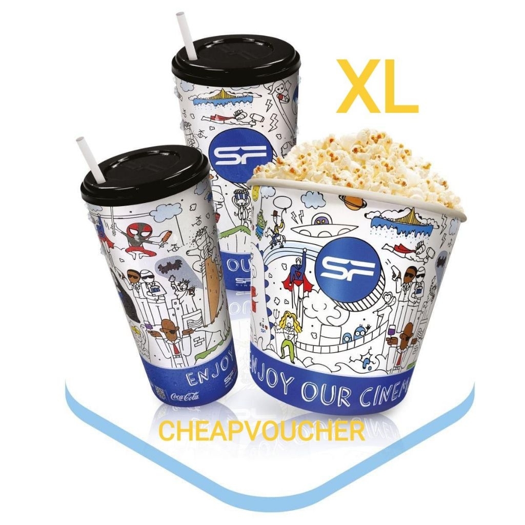 ป๊อบคอร์น + น้ำ เอสเอฟ ใช้ได้ทุกสาขา SF Cinema
