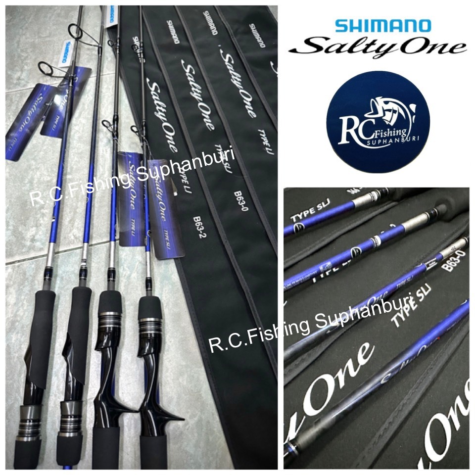 คันเบ็ด Shimano 2025 Salty One Jigging Rod (Type LJ/SLJ) S66-0 B63-0 S63-2 B63-2 | DIAFLASH & Fuji Alconite Tech