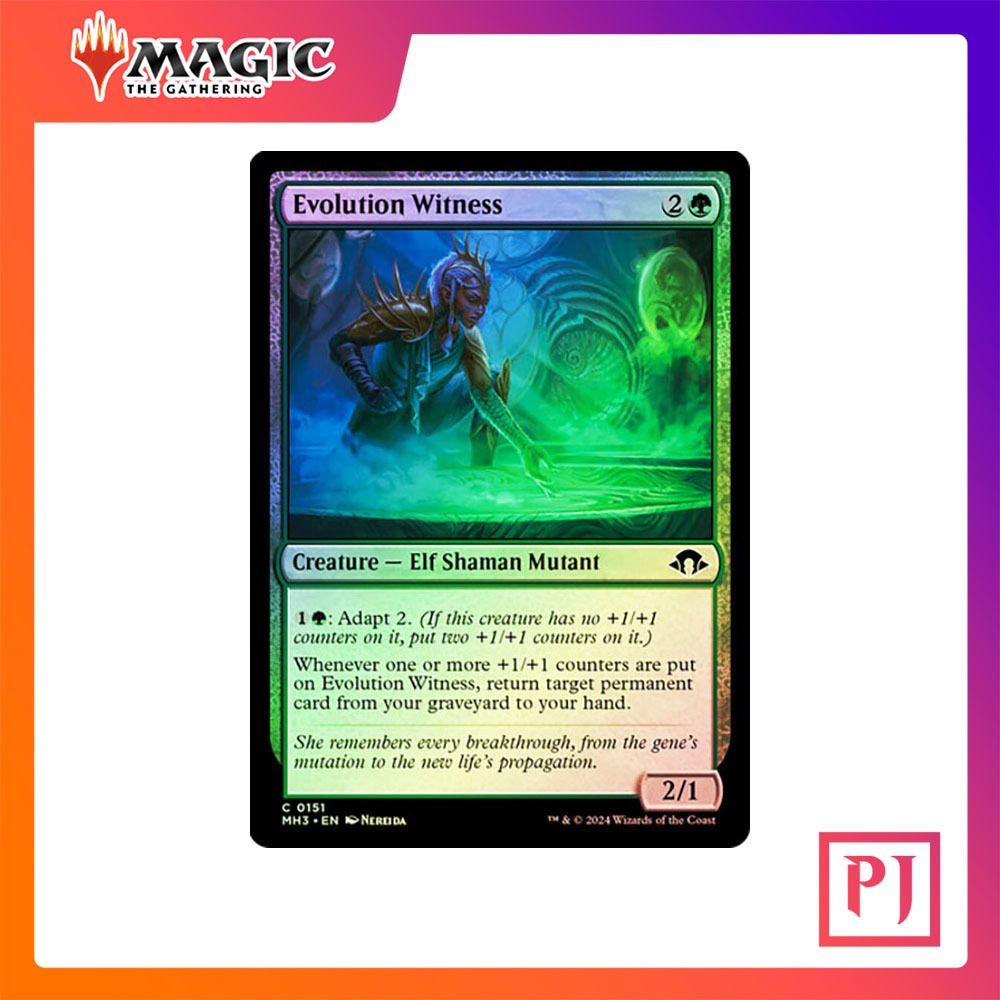 [MTG] Evolution Witness [MH3] [GREEN] [COMMON] [FOIL] [ENG] (การ์ดเมจิค / Magic the Gathering)