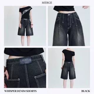 Merge Official - Whisper Denim Shorts (พร้อมส่ง)