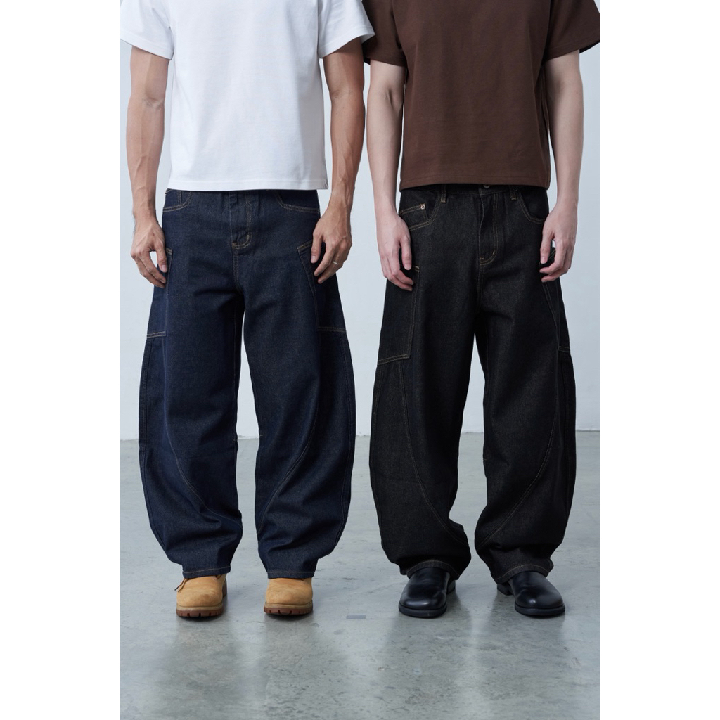 Volume Barrel Denim กางเกงยีนส์ทรงบาเรล