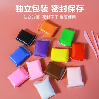 ดินเบาเด็ก 12/24/36 สี ดินปั้นเบา Air Dry Clay นุ่ม ไม่ติดมือ แห้งเอง ของเล่นเสริมพัฒนาการเด็ก