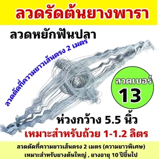 ลวดรัดต้นยางพารา ลวดหยักฟันปลาเบอร์ 12/13/14 มีทั้งความยาวปกติและความยาวพิเศษให้เลือก (มัดละ 100 เส้น)รับน้ำหนักได้ดี