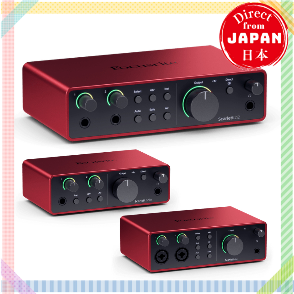 Focusrite Scarlett Solo / 2i2 / 4i4 / Studio 4th Gen USB Audio Interface | ของแท้ | มาพร้อม DAW | 【ต