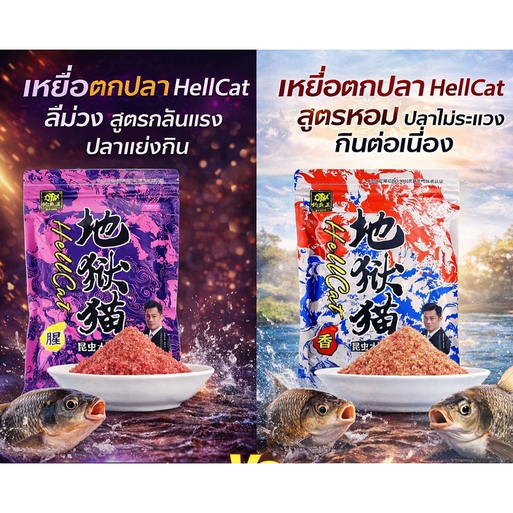 เหยื่อตกปลา 2 สูตร 🎣สูตรแรง + สูตรหอม ครบจบถุงเดียว
