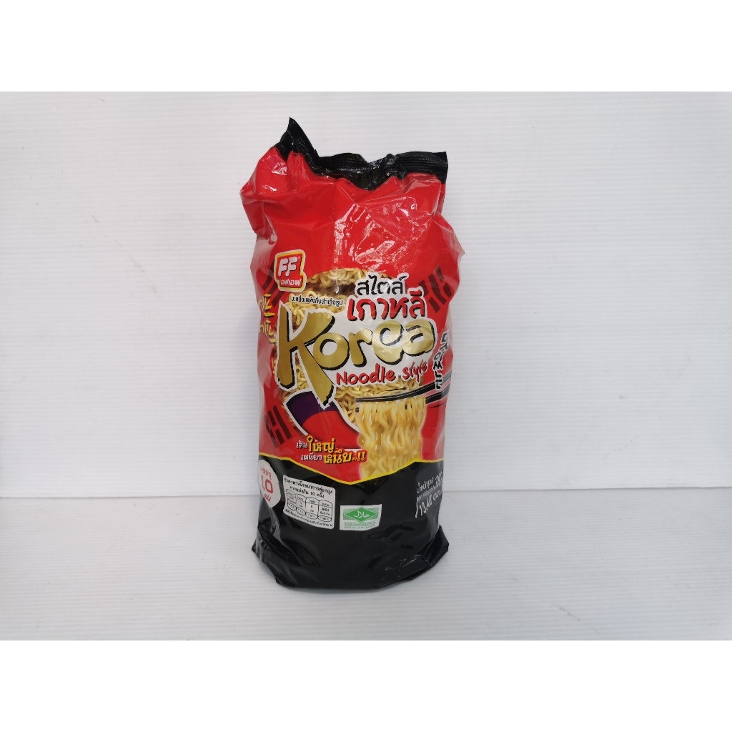บะหมี่กึ่งสำเร็จรูป ยี่ห้อ ff จำนวน10 ก้อน 380 กรัม สไตล์เกาหลี ของแท้