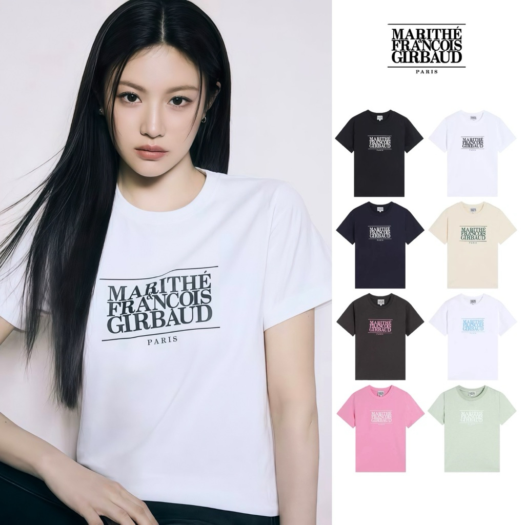 พร้อมส่ง / เสื้อยืด ❤️💯❤️ Marithe Francois Girbaud - Classic Logo T-Shirt ส่งสินค้าทุกวัน ส่งเร็ว