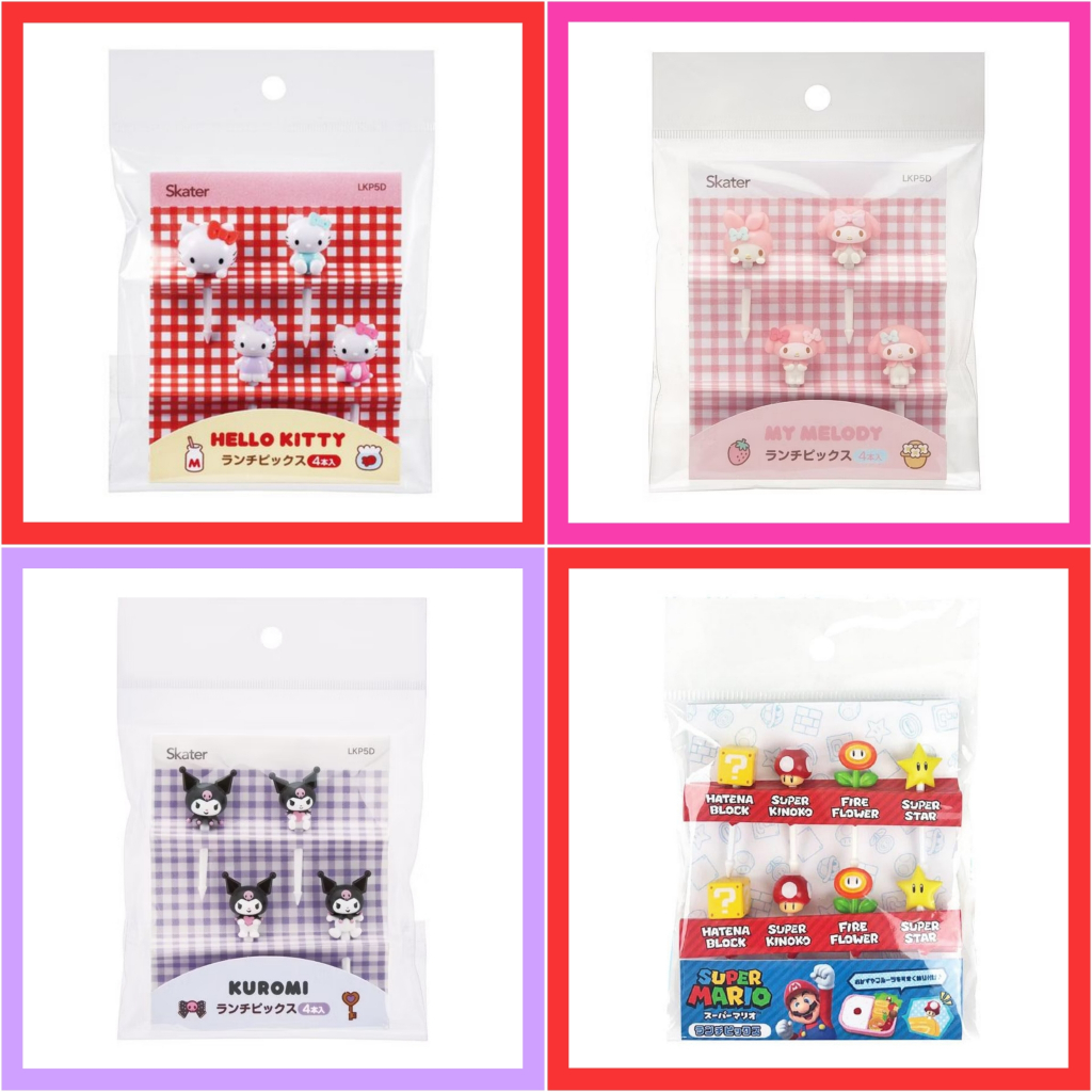แท้ 100% ไม้จิ้ม Sanrio ไม้จิ้มผลไม้ ไม้จิ้มอาหาร