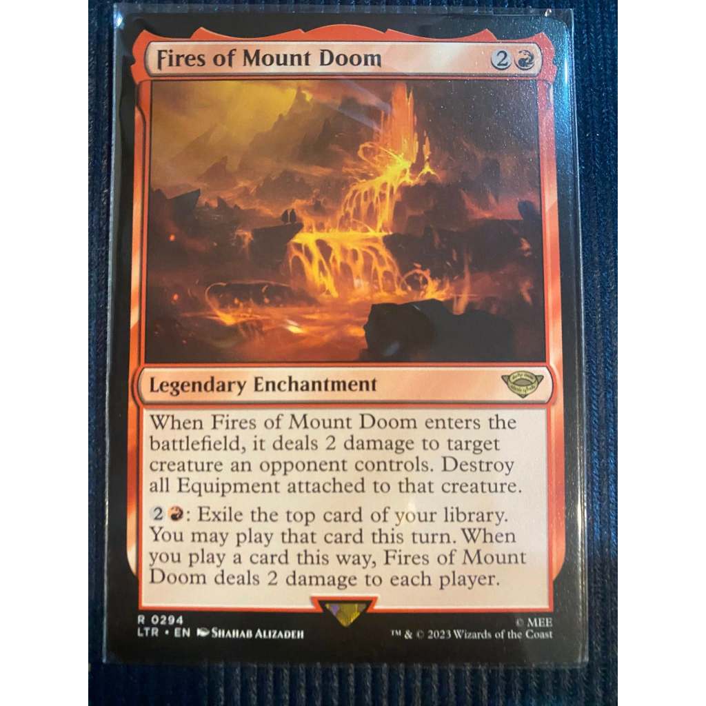 MtG Single Card: Fire of Mount Doom                  [Set: LTR] Rare