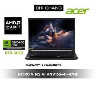 ACER NITRO V 16S ANV16S-41-R7HF/AMD Ryzen 7 AI/ Ram 16 GB/SSD 1 TB/ RTX 5060