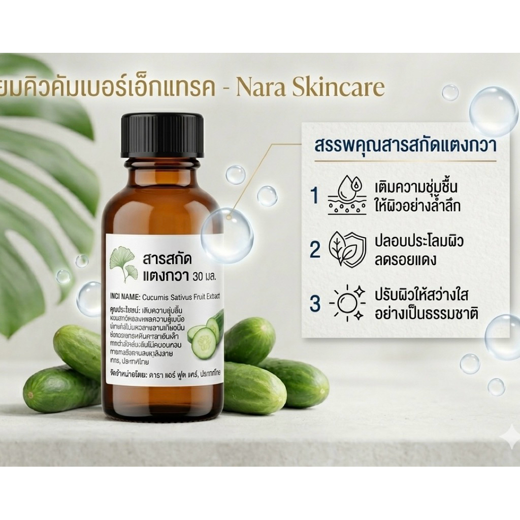 สารสกัด แตงกวา Cucumber extract 100ml.