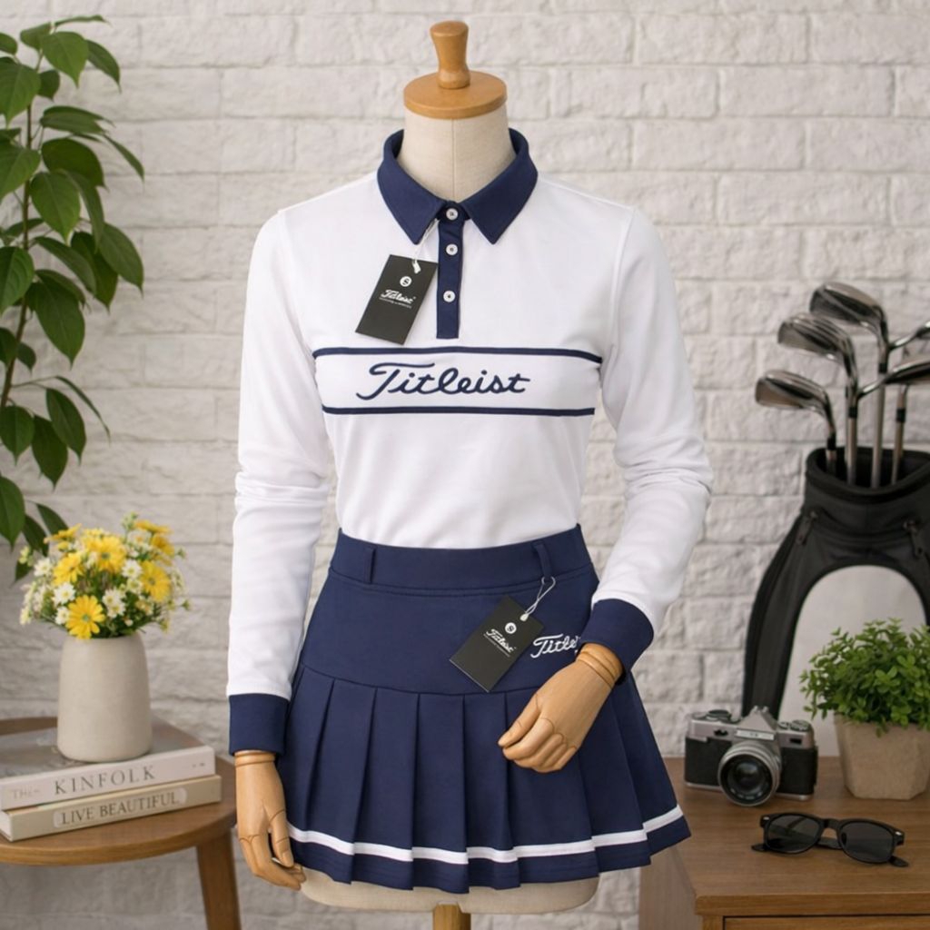 ‼️SALE‼️⛳เซ็ทชุดกอล์ฟ เสื้อแขนยาว+กระโปรง กระโปรงมีซับใน ผ้านิ่ม ยืดหยุ่นดี ใส่สบาย
