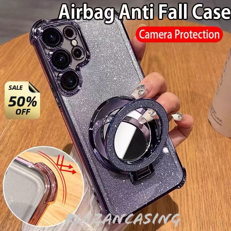 เคสกันกล้อง ขอบสี กันมุม สำหรับ Samsung S25Ultra S26 Ultra S26 S23Ultra เคสทูโทน