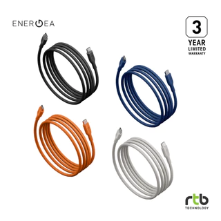 Energea Flow 60 สายชาร์จ USB-C to USB-C (3A, 60W) Fast Charging Cable