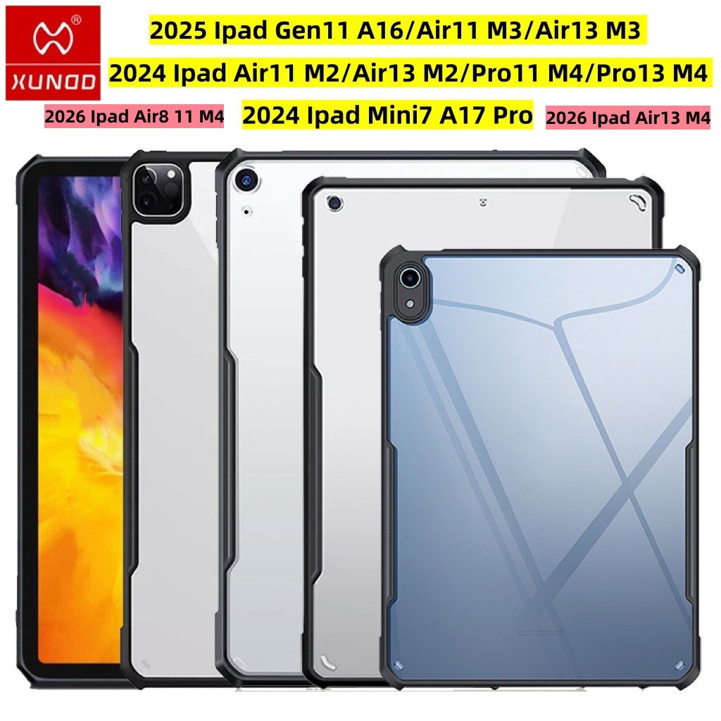 2026 Ipad Air8/Gen11 A16/Air6/Air7/Air13/Pro11/13/Mini7 XUNDD Beatle Case ของแท้ เคสกันกระแทก Protective Tablets Cover