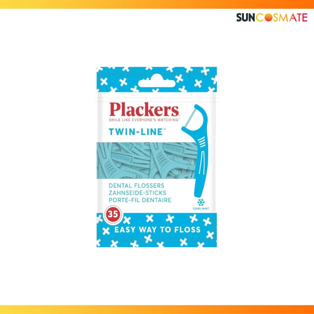 Plackers Flosser Twin Line 35 ชิ้น