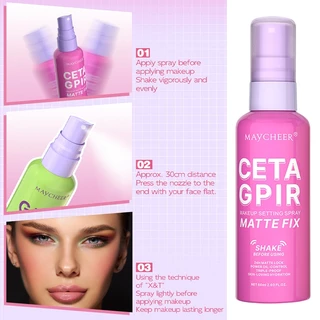 สเปรย์ล็อคเมคอัพ Makeup Setting Spray 60ml สเปรย์ล็อคเครื่องสำอาง ควบคุมความมัน ติดทนนาน เมคอัพไม่หลุด