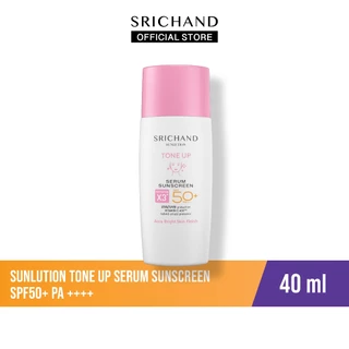 [ใหม่] SRICHAND ศรีจันทร์ ซันลูชั่น โทน อัพ เซรั่ม ซันสกรีน Sunlution Tone Up Serum Sunscreen SPF50+ PA+++ 40 ml