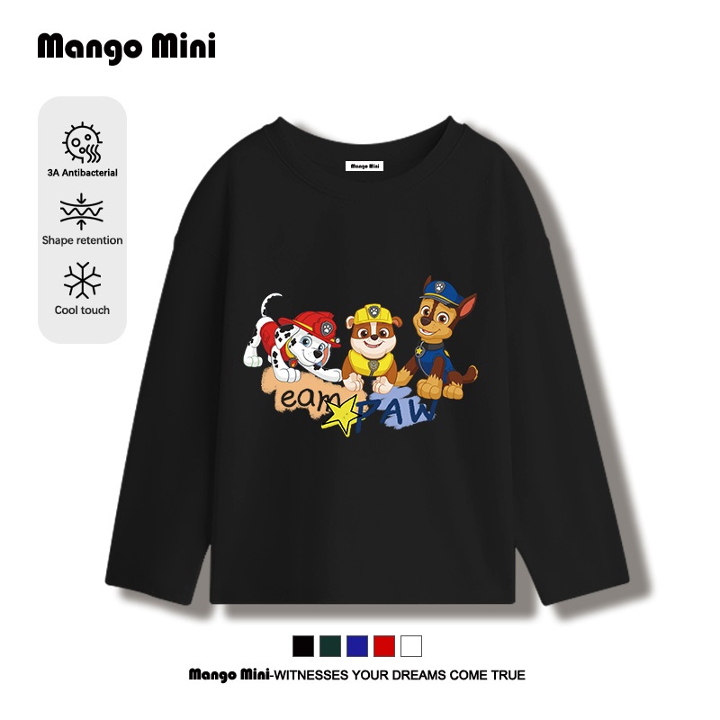 เสื้อยืดแขนยาว PAW Patrol เสื้อยืดเด็กลายน่ารัก เสื้อแขนยาวเด็ก กันแดด ลายน่ารัก 【จัดส่งจากประเทศไทย】