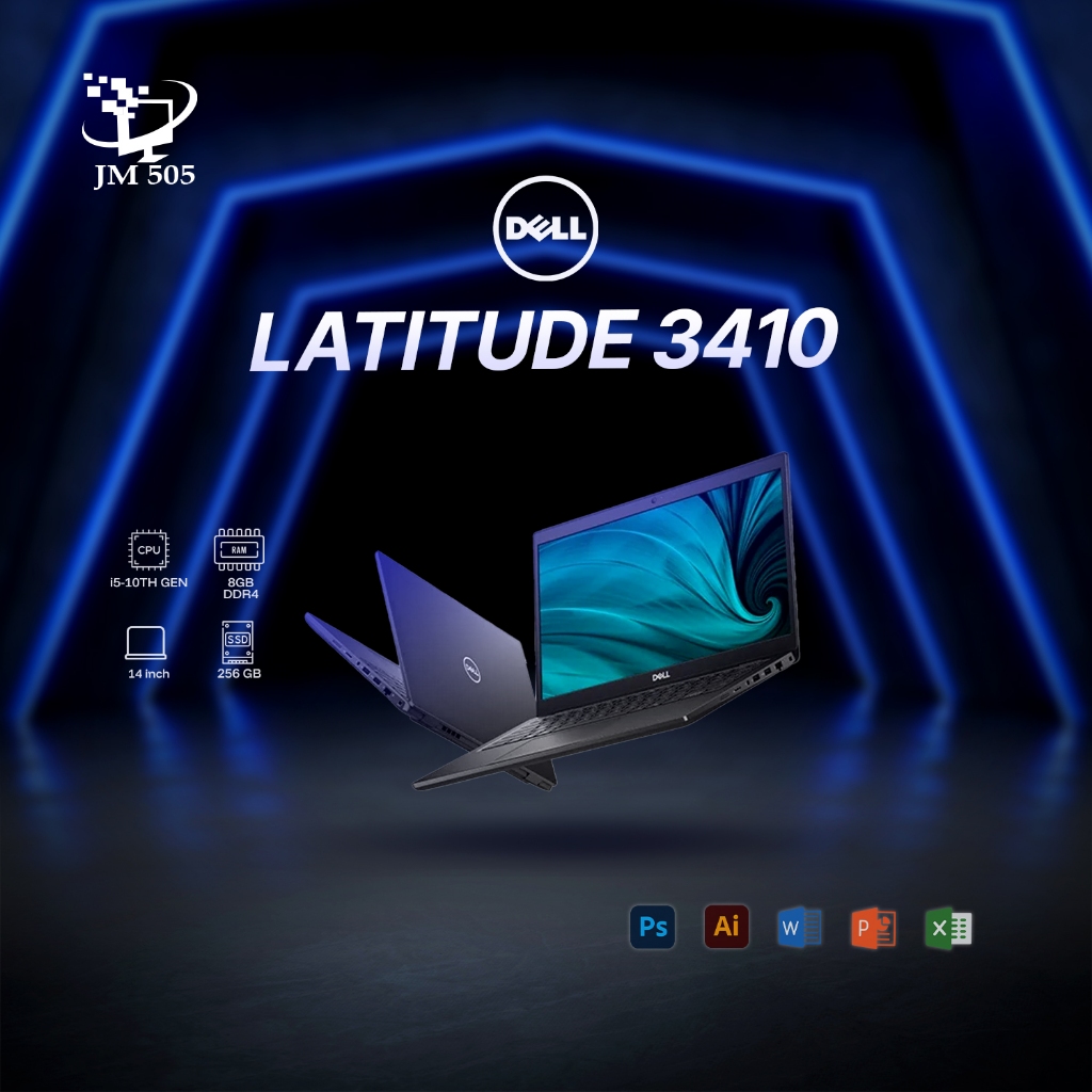 DELL LATITUDE 3410 GEN I5-10TH GEN/8GB DDR4/256 SSD/14"/WIN11