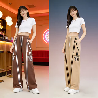 ⭐COD⭐กางเกงขายาวผู้หญิงอเนกประสงค์ วอร์มใส่สบาย ทรงหลวมดูสวยเพรียวทุกการสวมใส่