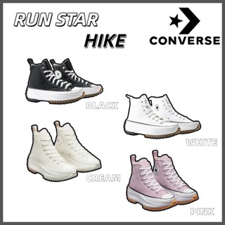 ของแท้ 100%🔥CONVERSE RUN STAR HIKE BLACK WHITE 166799C รองเท…