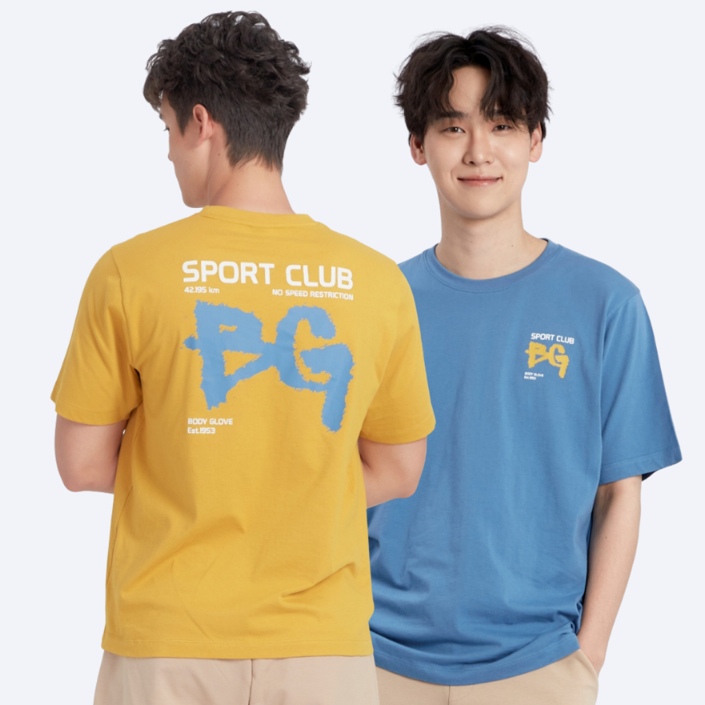 BODY GLOVE Men's SC Workout T-Shirt เสื้อยืดแขนสั้น ผู้ชาย ลาย BG