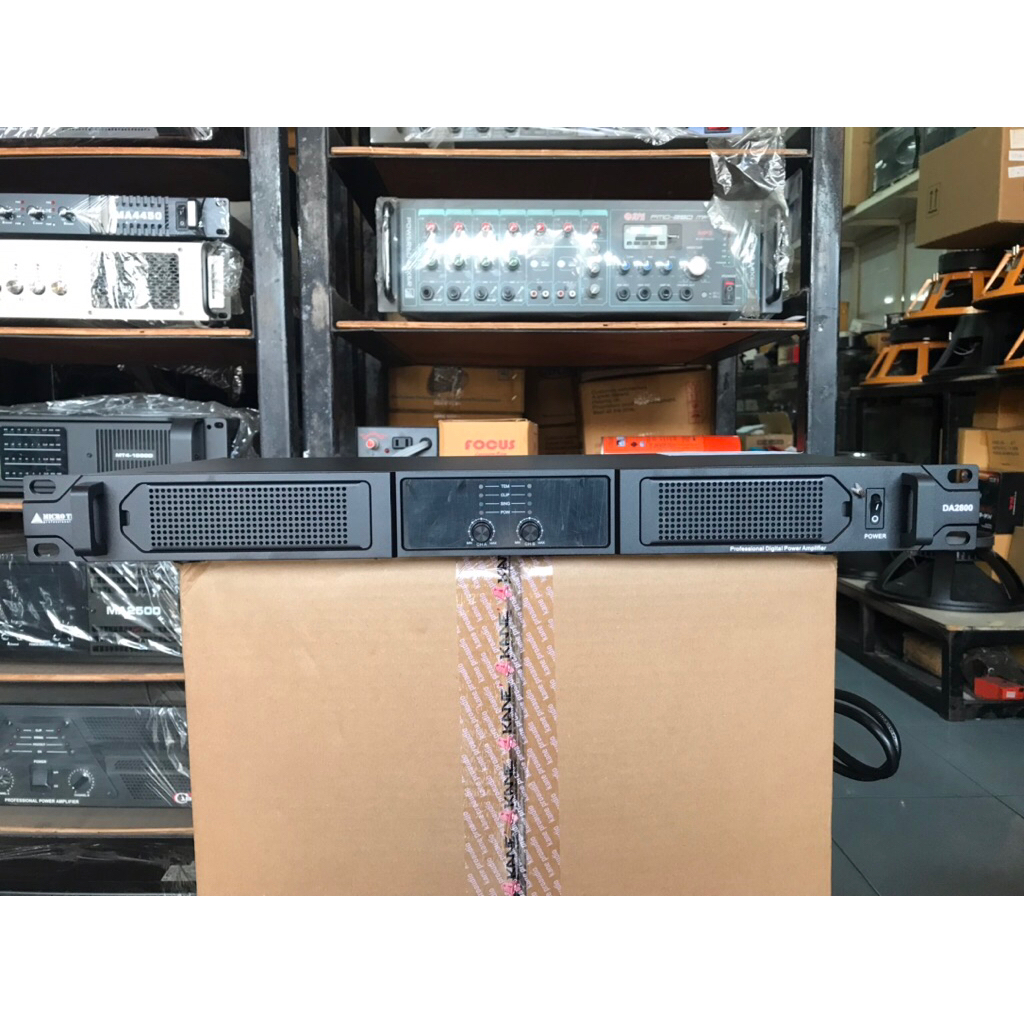 แอมป์ขยาย สวิชชิ่ง MICRO TECH DA-2800 คลาสD  800W X 2CH 8โอม  200W X 2CH 4โอม