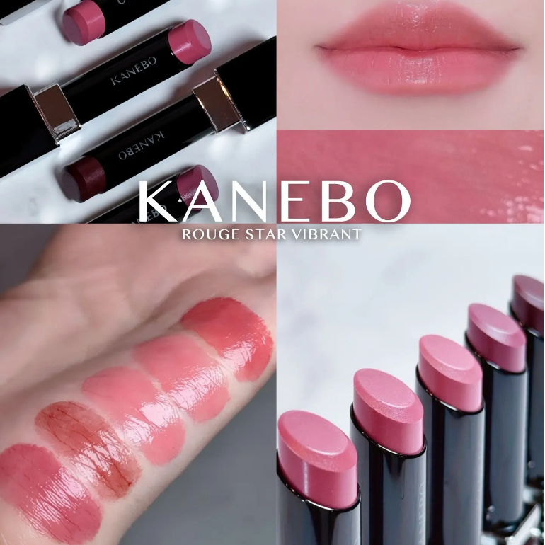 ลิปสติก KANEBO Rouge Star Vibrant 4.4g ออก 5 สีใหม่โทนชมพูกุหลาบ