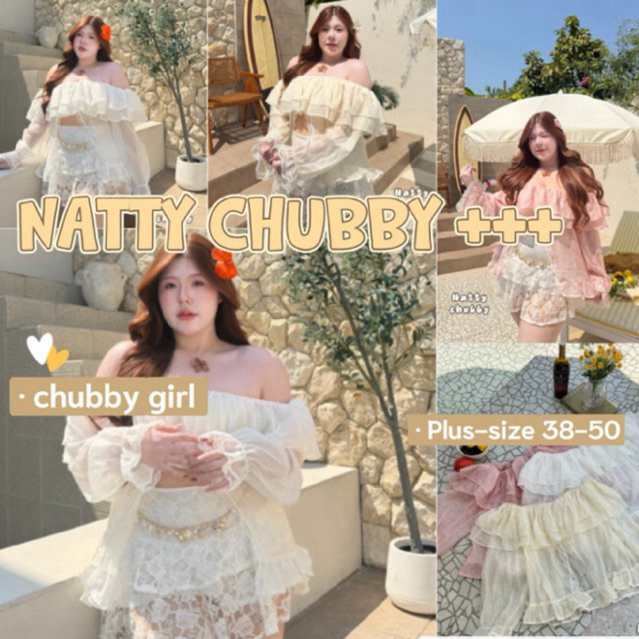 (ส่วนลดโปรเปิดร้าน+ส่งฟรีโค้ดคุ้ม✅) เสื้อเปิดไหล่แขนยาว แต่งระบาย2ชั้น ผ่าหน้าแต่งลูกไม้(38-50)