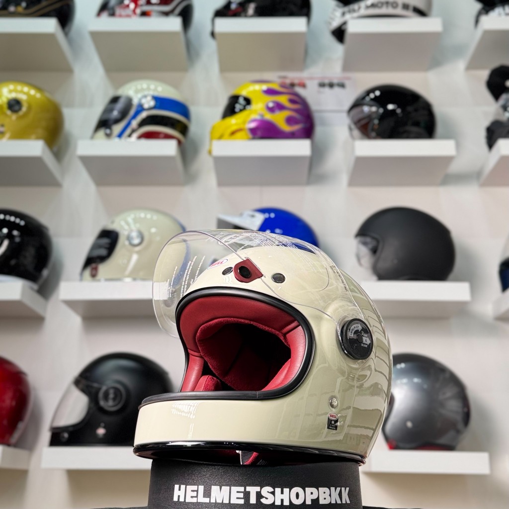 หมวกกันน็อค BELL BULLITT GT SOLID VINTAGE WHITE