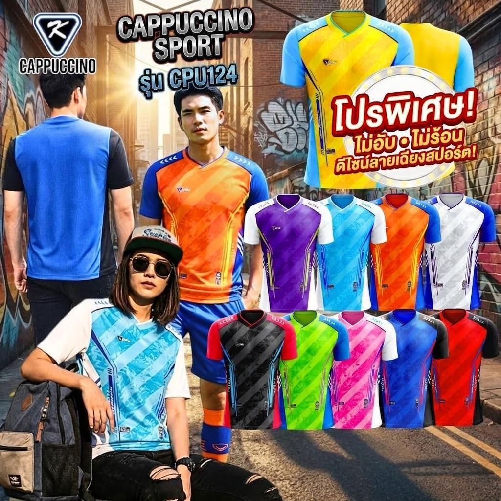 CAPPUCCINO เสื้อกีฬาแขนสั้น รุ่น CPU124
