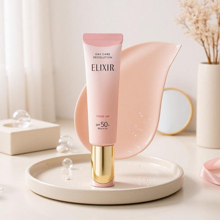 [พร้อมส่ง 🇯🇵🌸] กันแดด ELIXIR Tone up สีชมพู ของแท้จากญี่ปุ่น ถูกที่สุด