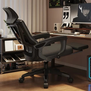 เก้าอี้เกมมิ่ง เก้าอี้สำนักงาน เก้าอี้คอม พนักพิงหลังสูง รูปตัว S รับสรีระ Office Chair เก้าอี้เกมที่สะดวกสบาย