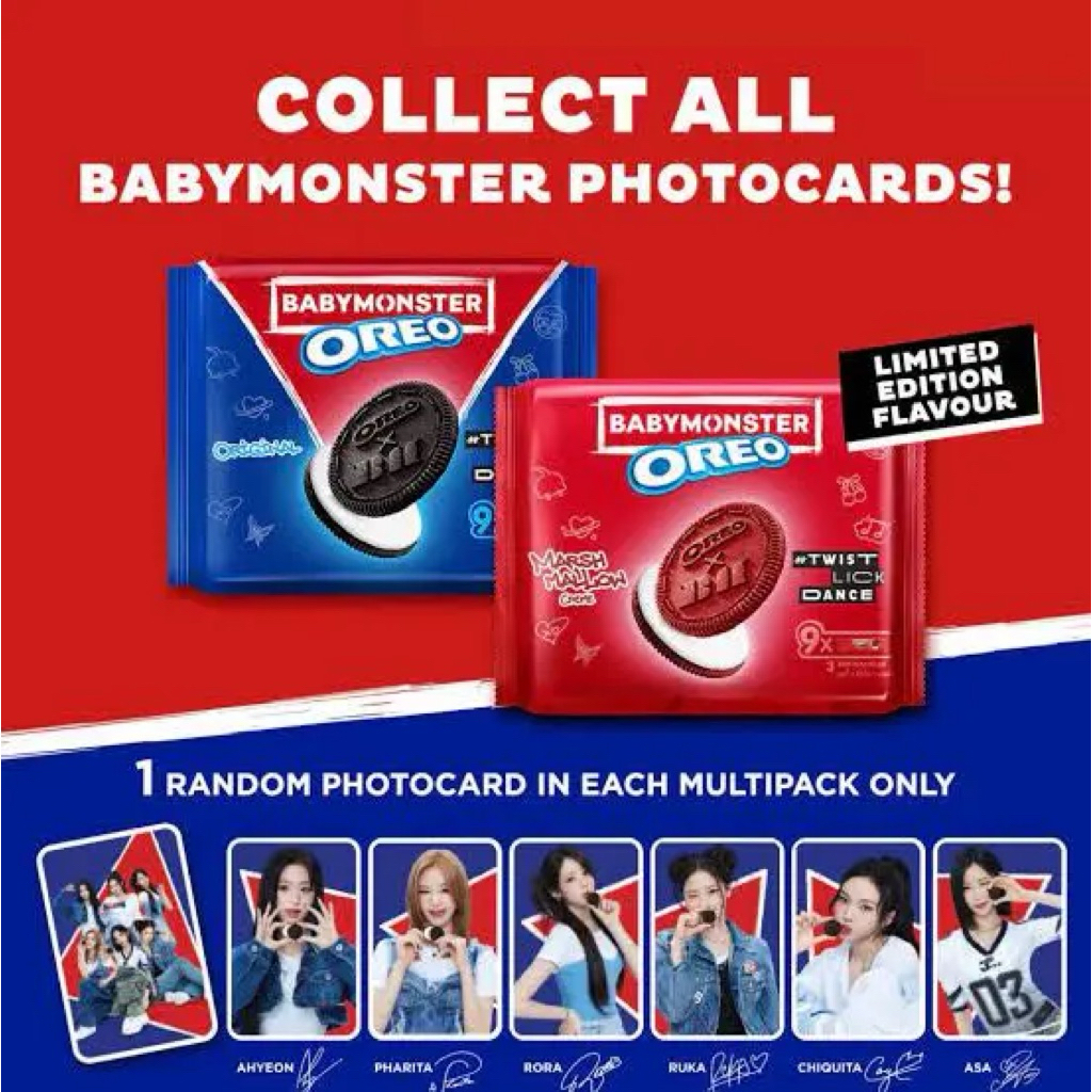 การ์ด BABYMONSTER x Oreo (เลือกลายได้) ของแท้ 💯พร้อมส่ง✅