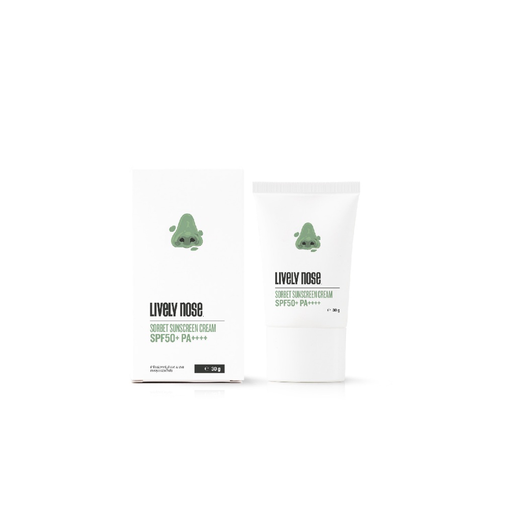 (ของแถมงดจำหน่าย) กันแดด LIVELY NOSE SORBET SUNSCREEN CREAM SPF50+ PA++++