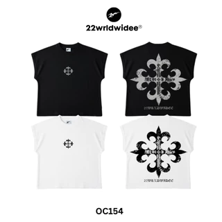 (🔥จัดส่งด่วน 1 วัน!) 22wrldwidee Raider Crest Muscle Tank เสื้อ BOXY TANKTOP ลายสกรีนไขว้เนื้อสีแน่น (OC154)
