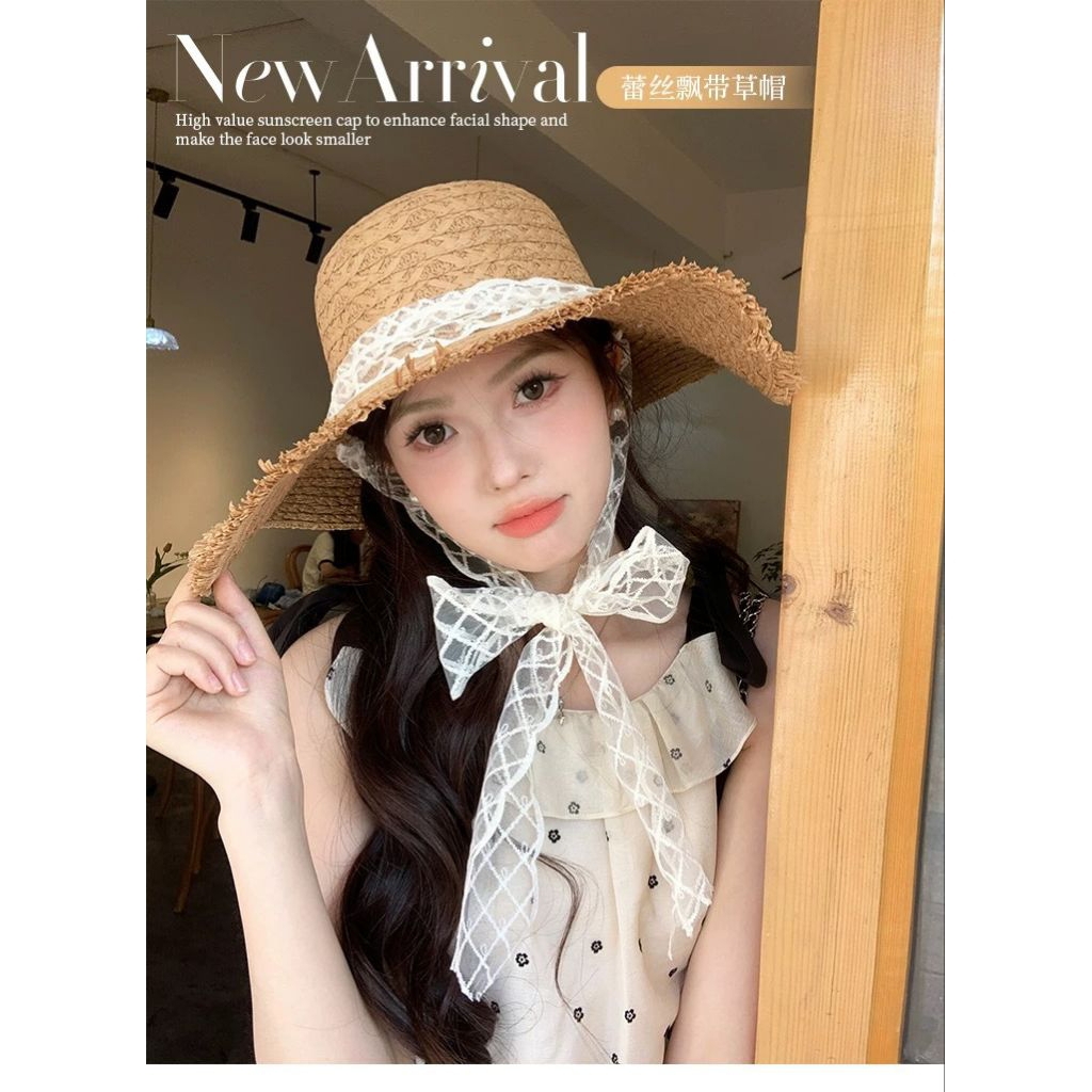 ฺB081 [พร้อมส่งจากไทย] หมวกบักเก็ต ปีกกว้าง ผู้หญิง
