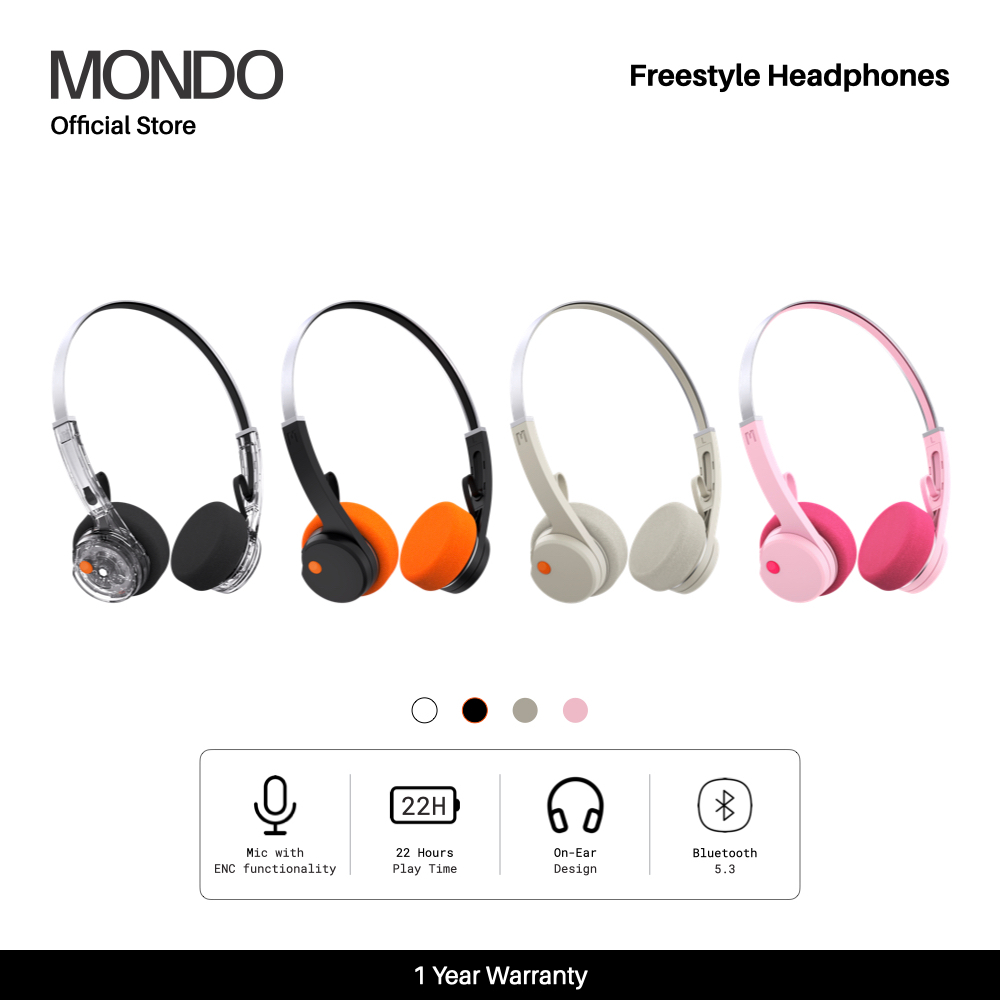 MONDO Freestyle Headphones - หูฟังไร้สาย On-Ear
