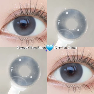 Midroo【0°~-600°】💙 Blue series Contact Lens💙 14.2/14.5mm fashion sweet คอนแทคเลนส์สีฟ้า คอนแทคเลนส์สีสัน Monthly