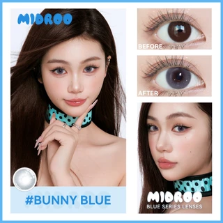 Midroo【0°~-600°】💙 Blue series Contact Lens💙 14.2/14.5mm fashion sweet คอนแทคเลนส์สีฟ้า คอนแทคเลนส์สีสัน Monthly