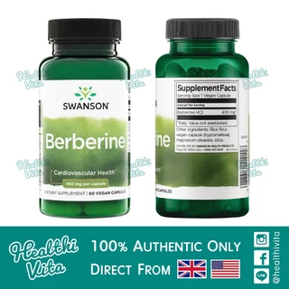 Swanson Premium - Berberine 400mg/60 Caps ❌ EXP 01/27