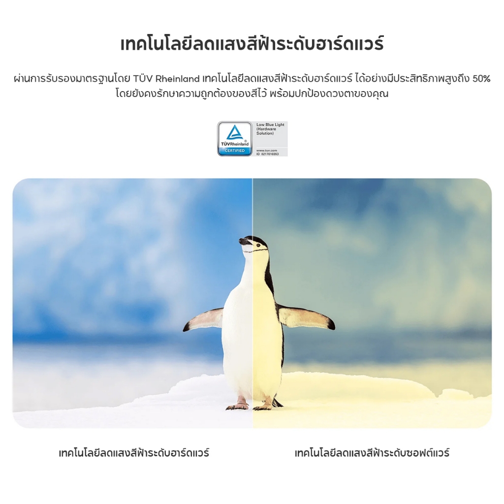 [NEW] Xiaomi Monitor A27Qi 2026 95% DCI-P3/ ∆E <1 อัตราการรีเฟรช 120Hz การป้องกันแสงสีฟ้าต่ำ ราคา ถูกที่สุด ดีลบีเคเค แกลเลอรีภาพที่ 7