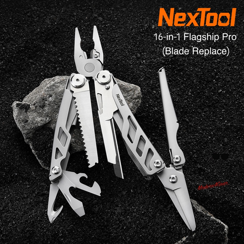 NexTool 16-in-1 Flagship Pro (Blade Replace) คีมเครื่องมือ กรรไกรพร้อมมีดคัตเตอร์-NE20232