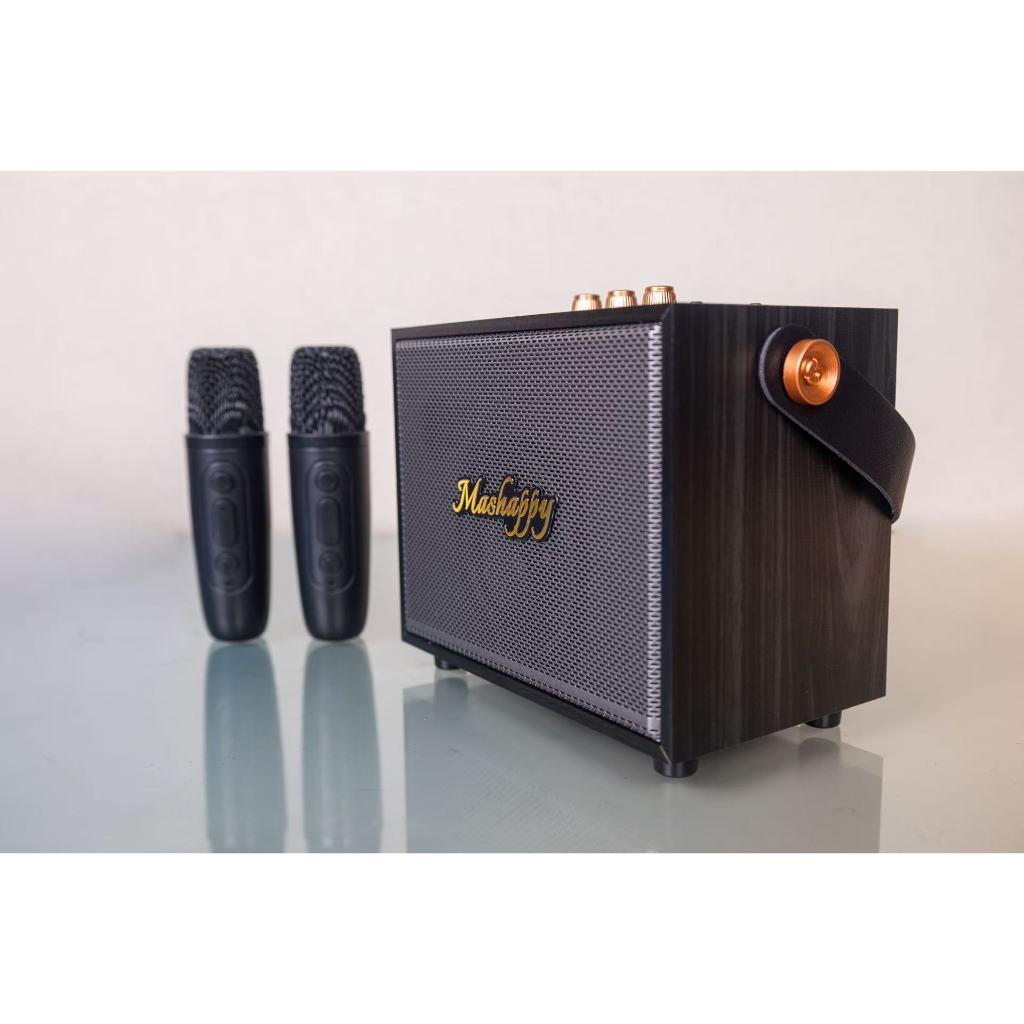 Mashappy รุ่น MH-R1(แถมไมค์2ตัว） ลำโพงบลูทูธไมโครโฟนคู่ แบบพกพา ลำโพงร้องคาราโอเกะ USB TF/ BT ลำโพงบลูทูธแบ รูปที่ 7