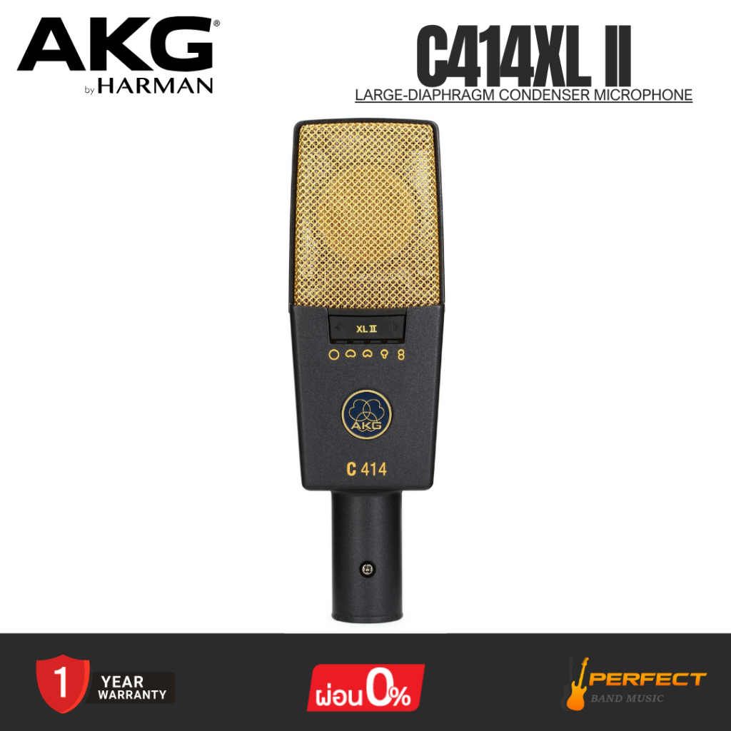 ไมโครโฟนคอนเดนเซอร์ AKG C414XL II  Large-diaphragm Condenser Microphone * กรุณาสอบถามก่อนสั่งซื้อ *